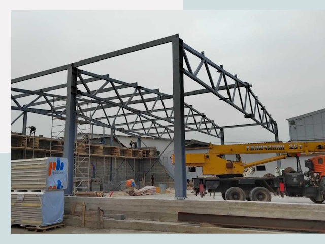 Строительство цехов в Кстове