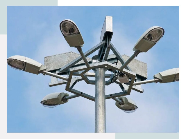 Монтаж осветительных мачт в Кстове