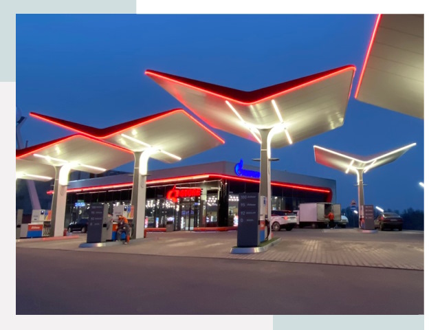 Навесы для АЗС в Кстове